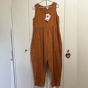NWT Lucy & Yak organic cotton jumpsuit size M